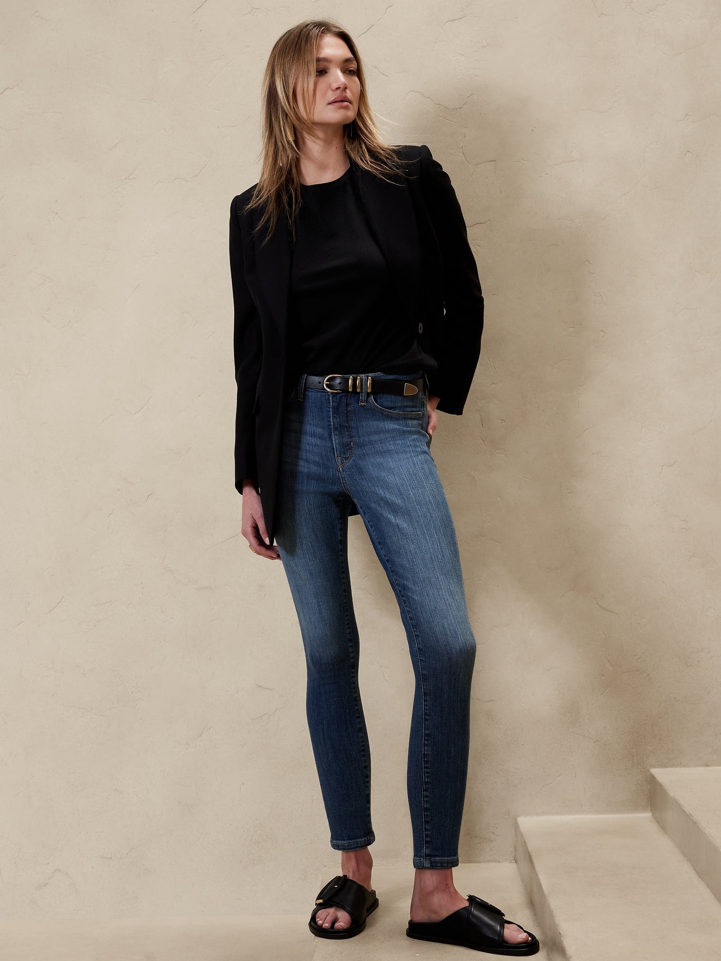 High-Rise Skinny Super-Stretch Jean