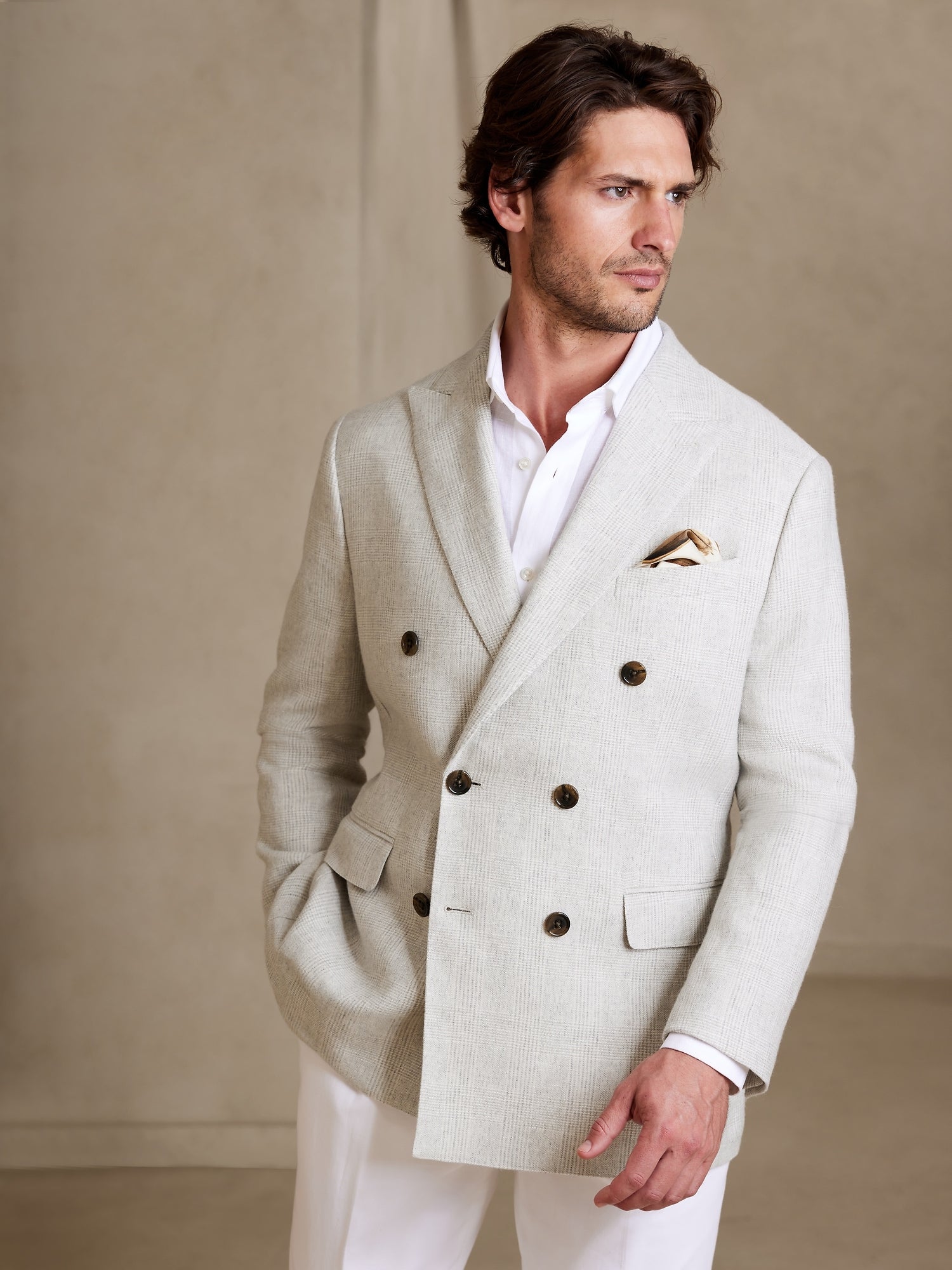 Banana republic double breasted blazer deals