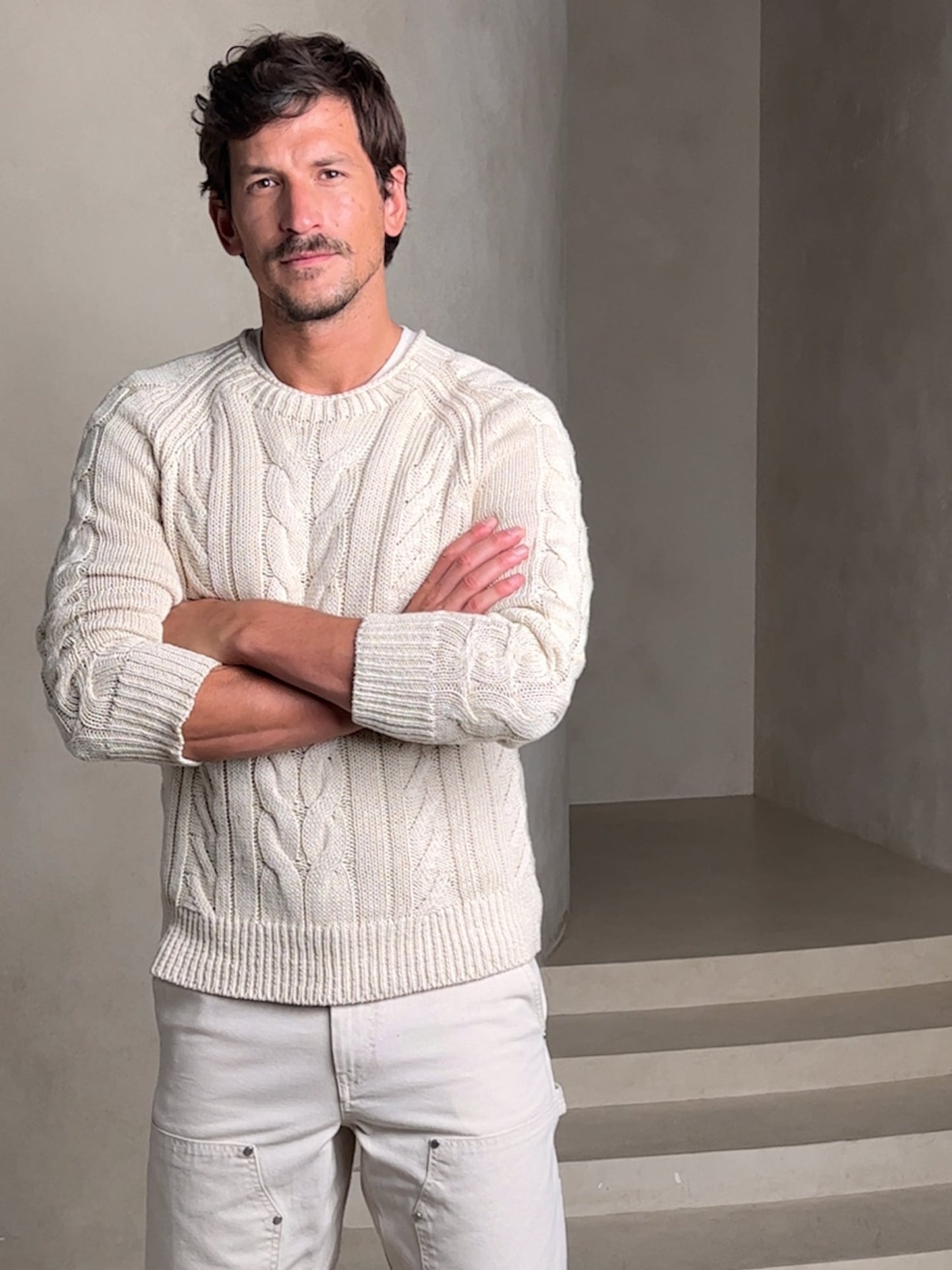 Ezra Chunky Linen-Cotton Sweater