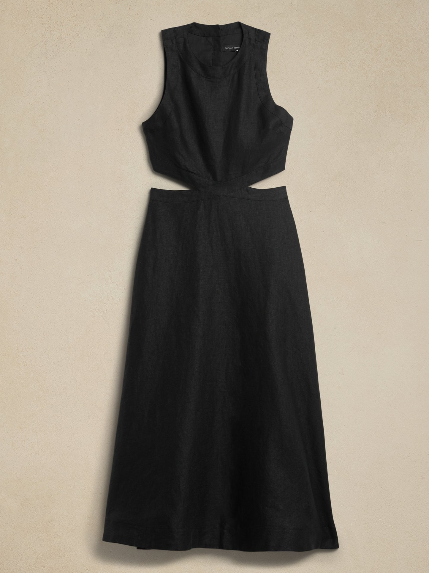 Lina Linen Cutout Midi Dress