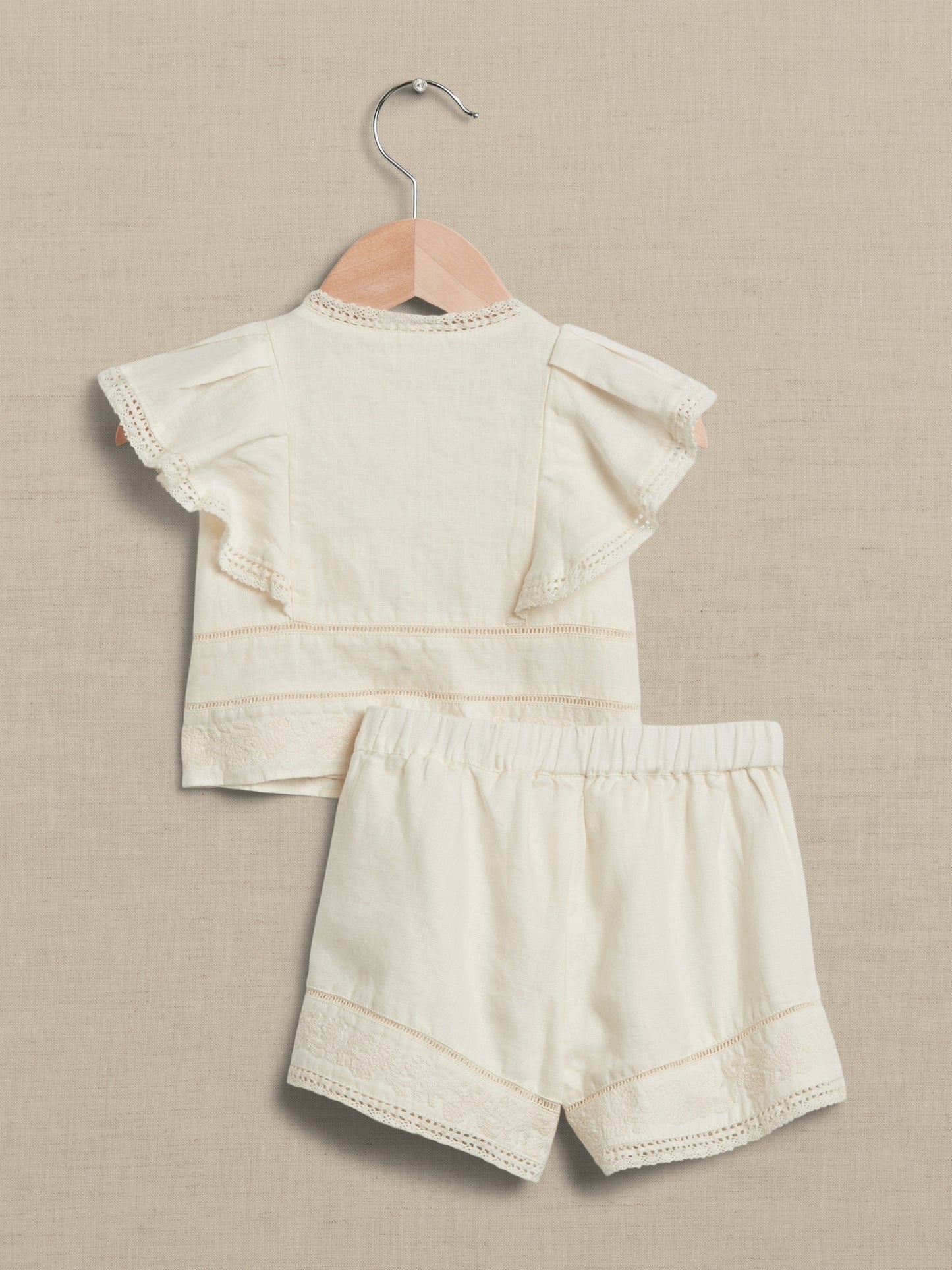Embroidered Linen 2-Piece Set for Baby + Toddler