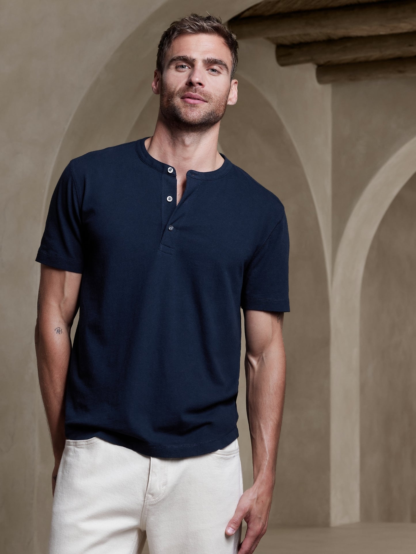 Soft Wash Henley T-Shirt