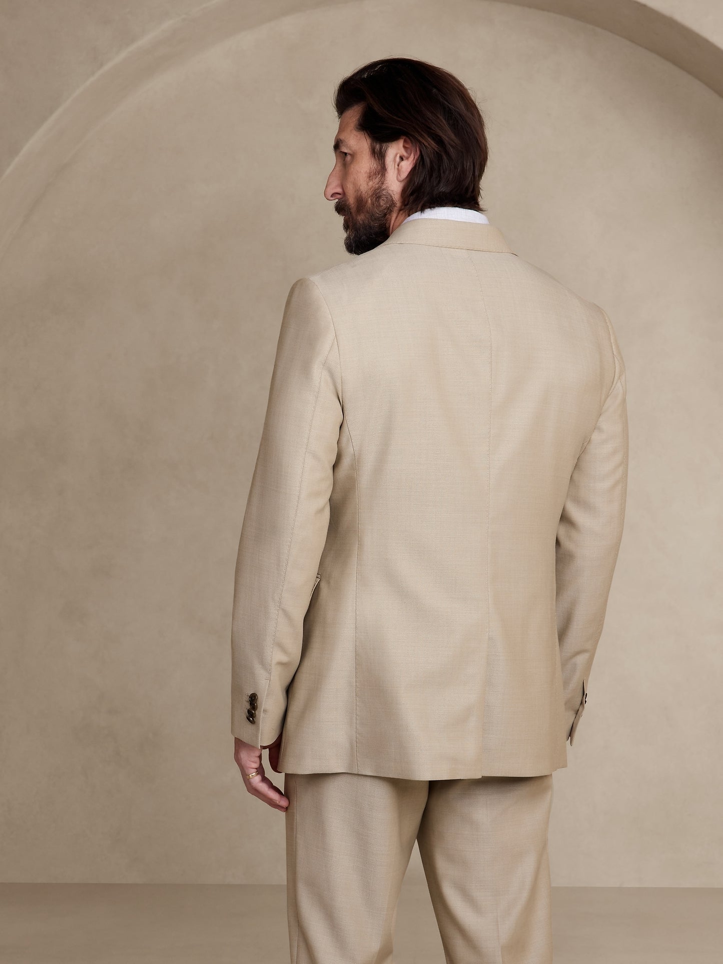 Signature Italian Hopsack Suit Jacket