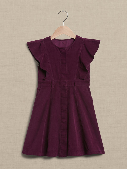 Corduroy Ruffle Dress for Baby + Toddler