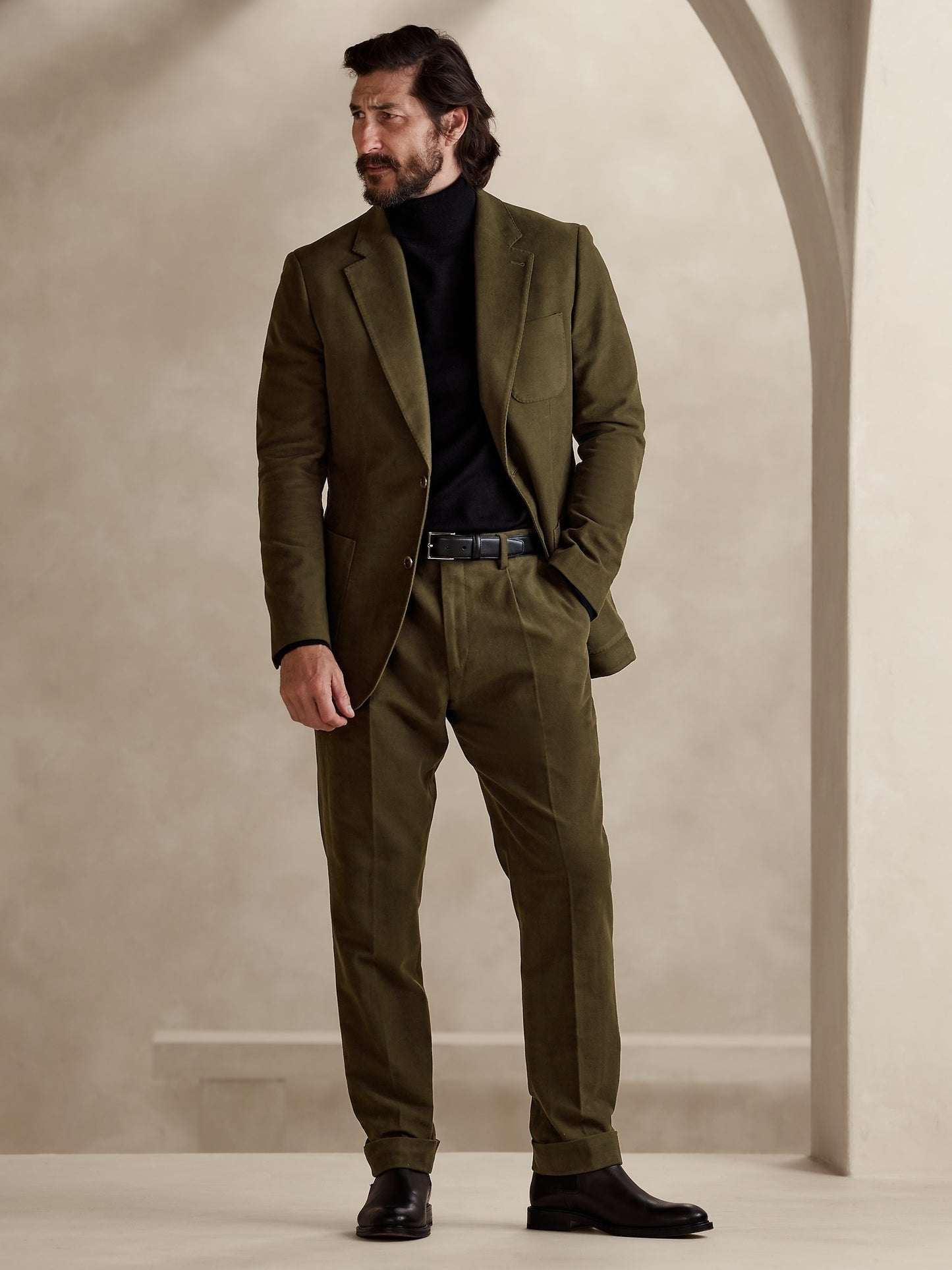 Ramiro Italian Moleskin Suit Pant