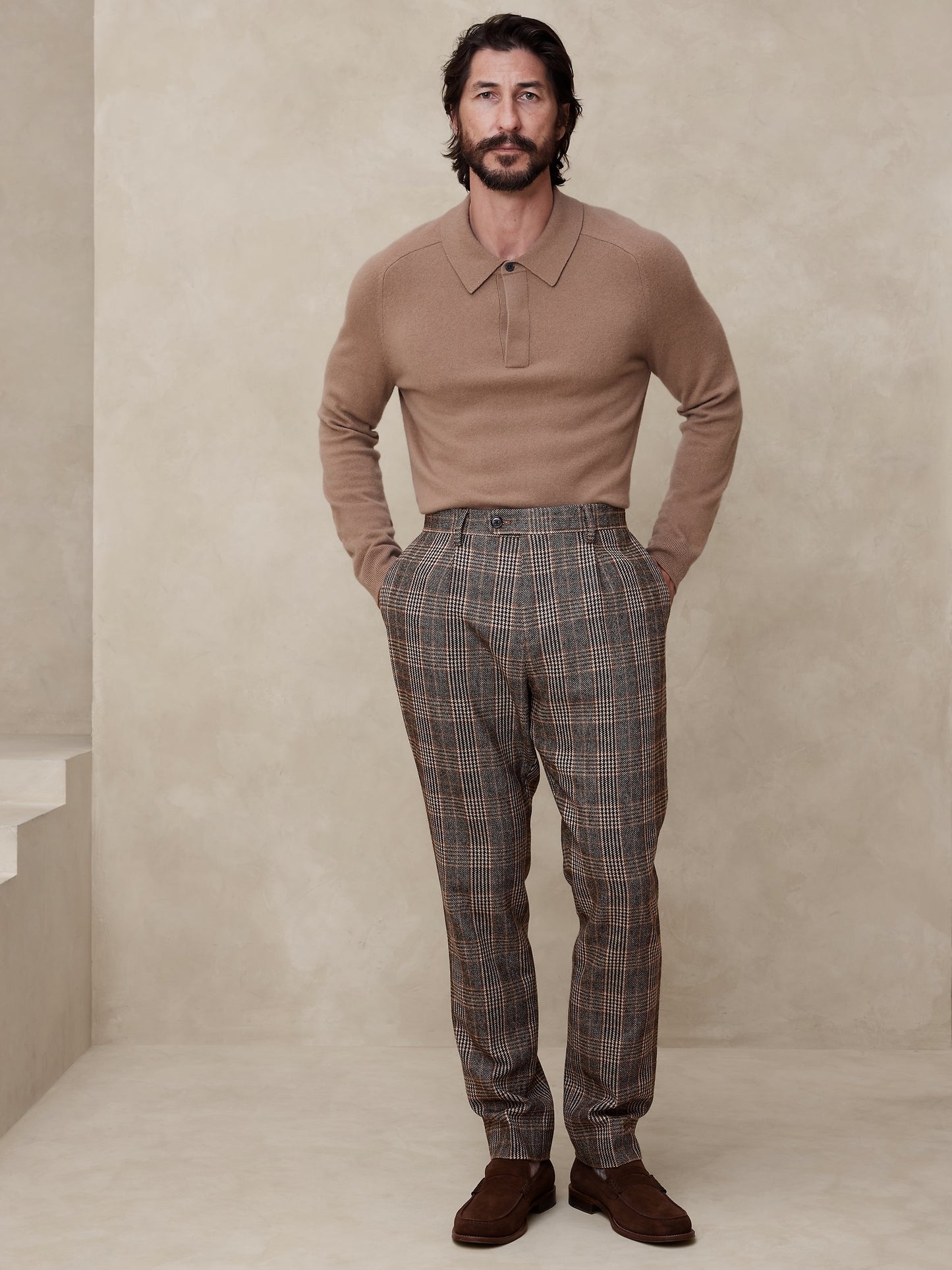 Caleta Italian Tweed Suit Pant