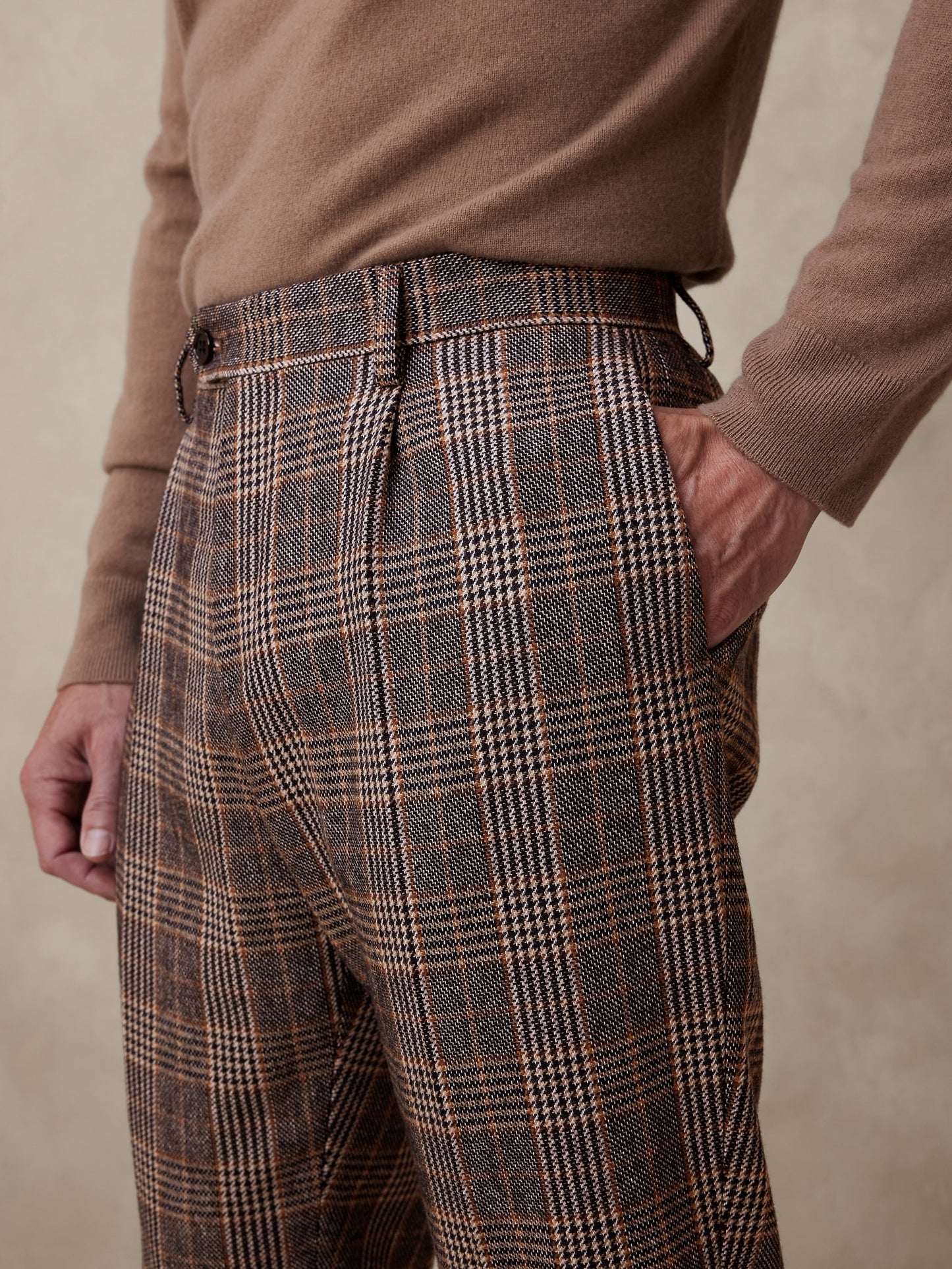 Caleta Italian Tweed Suit Pant