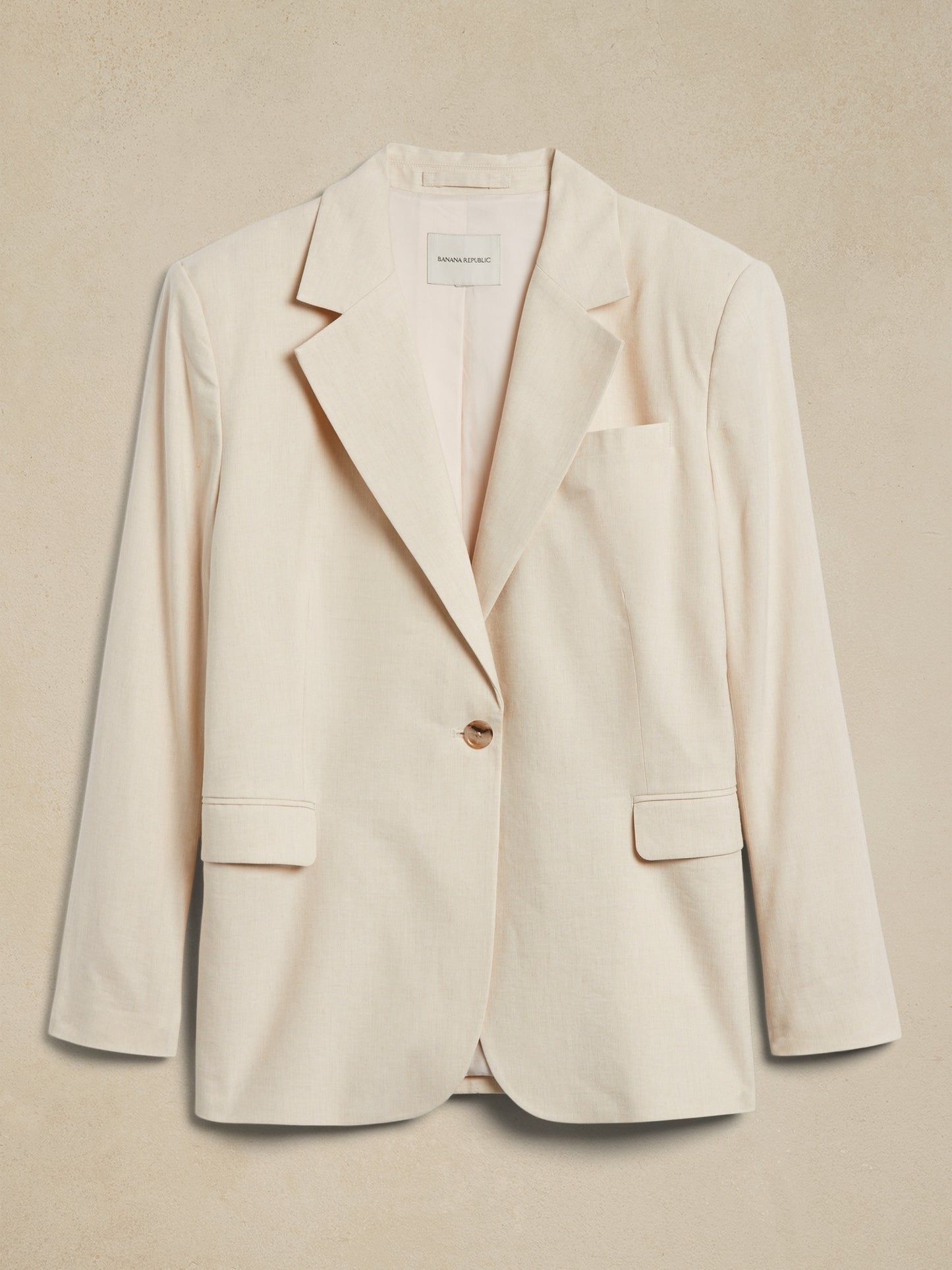 Lena Relaxed Linen-Blend Blazer