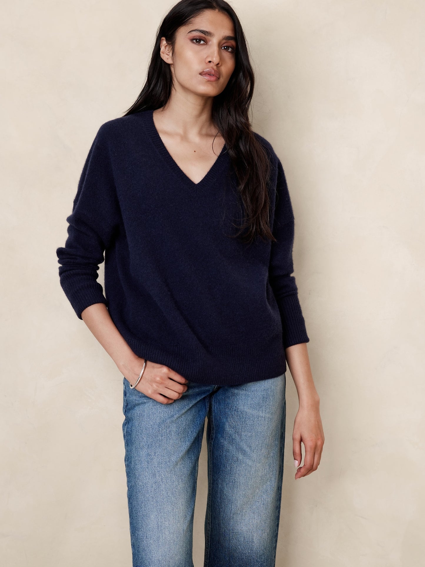 Astrid Boiled Cashmere V-Neck Sweater