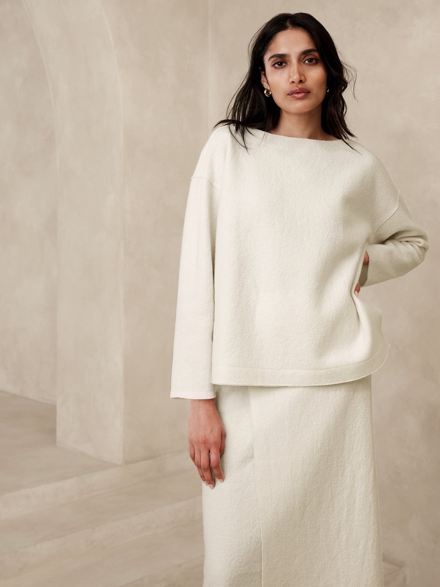 Romina Wool-Blend Sweater Top