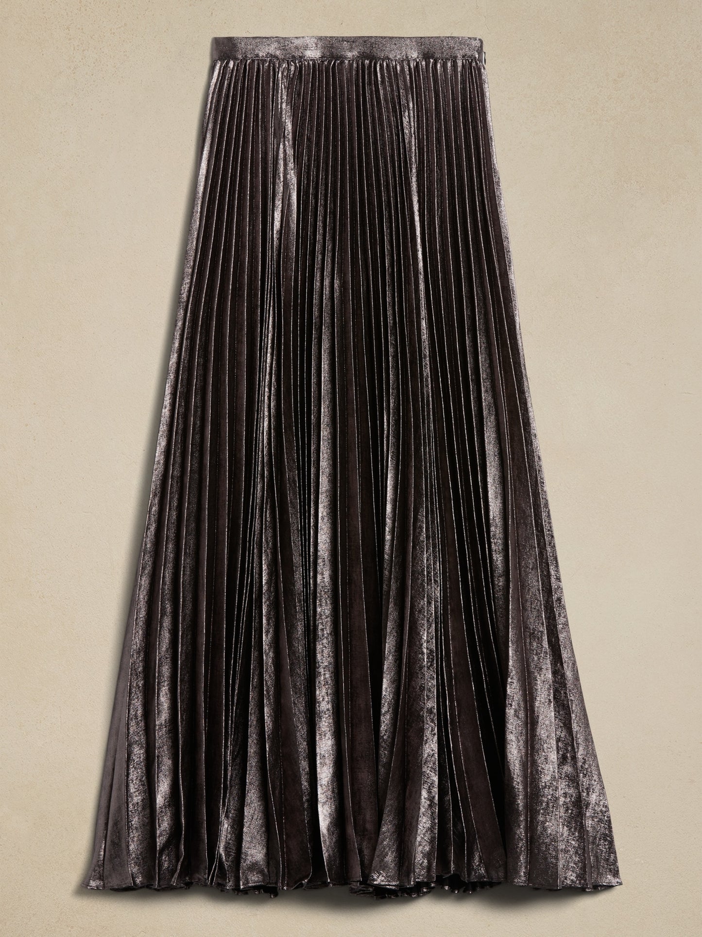 Malia Metallic Pleated Skirt