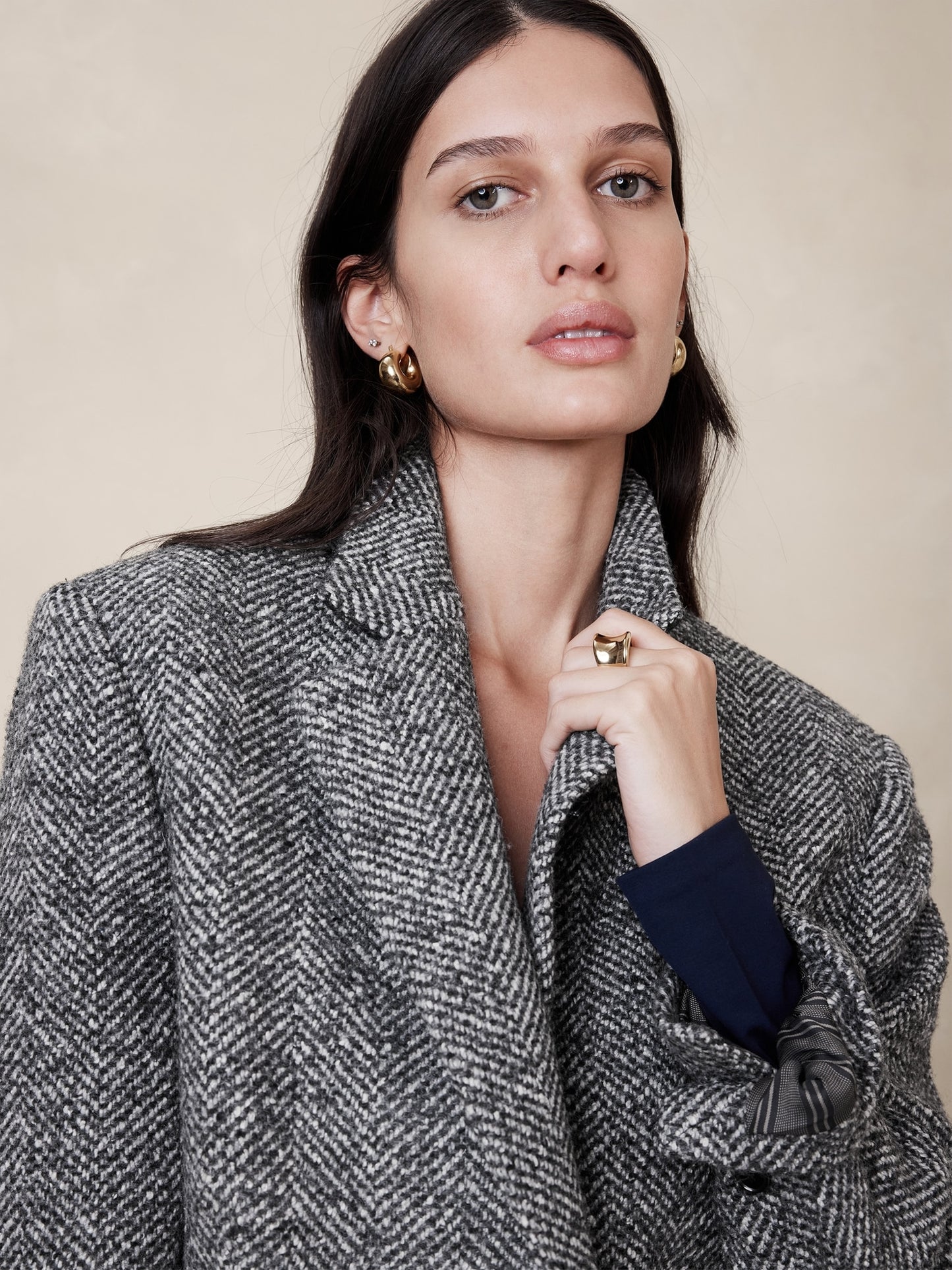 Olinda Italian Herringbone Blazer