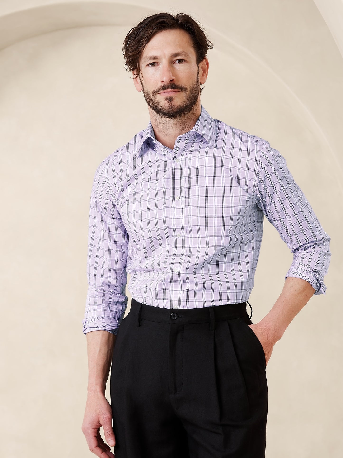 Slim Wrinkle-Resistant Dress Shirt