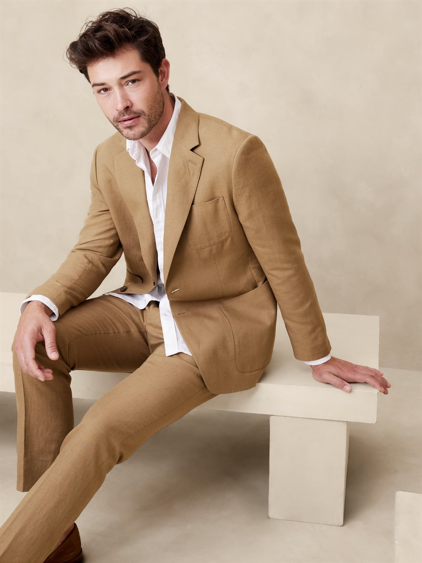 Ventana Italian Linen-Blend Suit Jacket