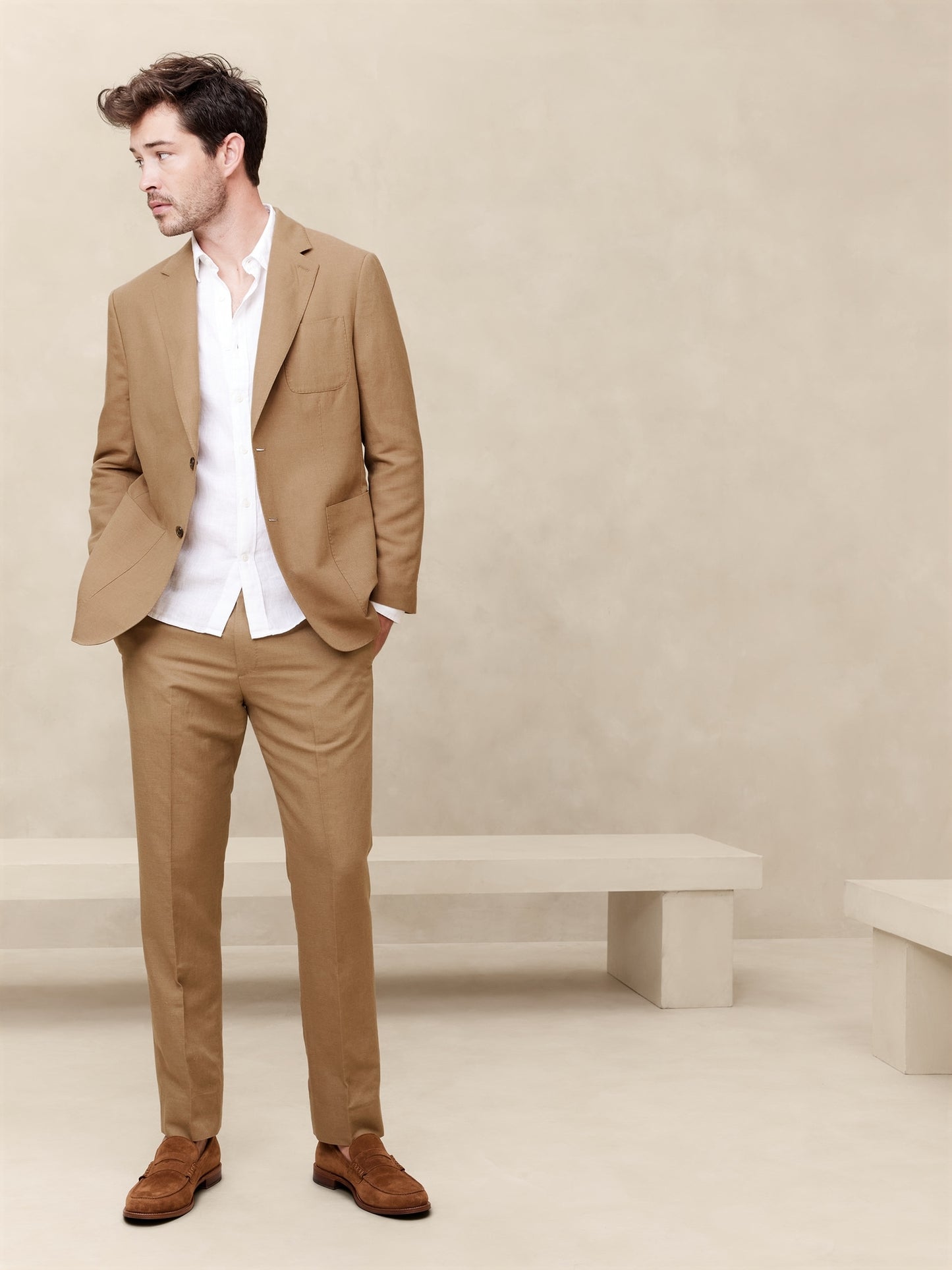 Ventana Italian Linen-Blend Suit Jacket