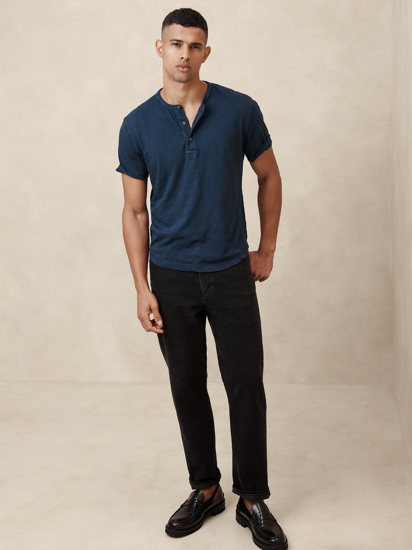 Soft Wash Henley T-Shirt