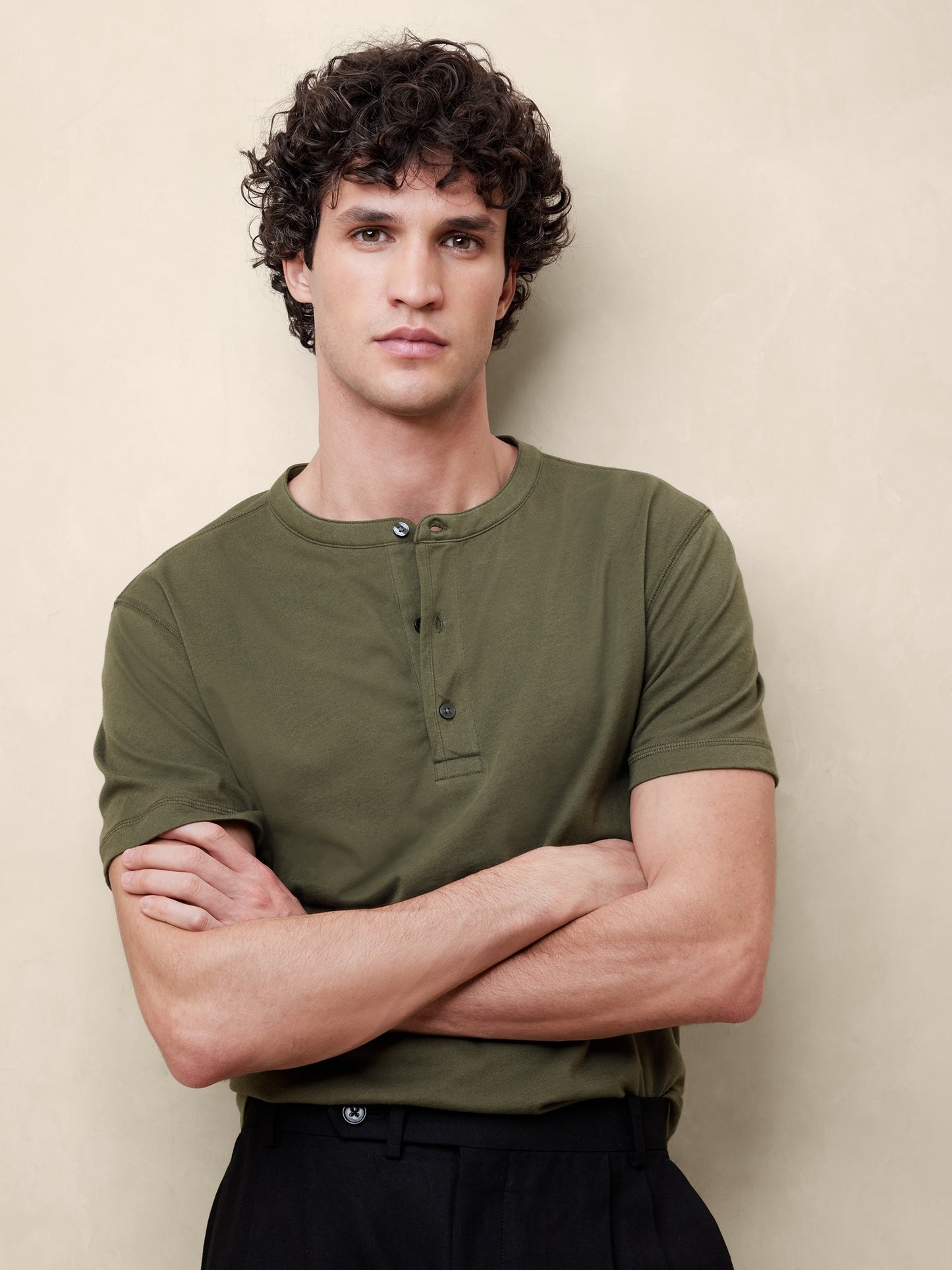 Soft Wash Henley T-Shirt