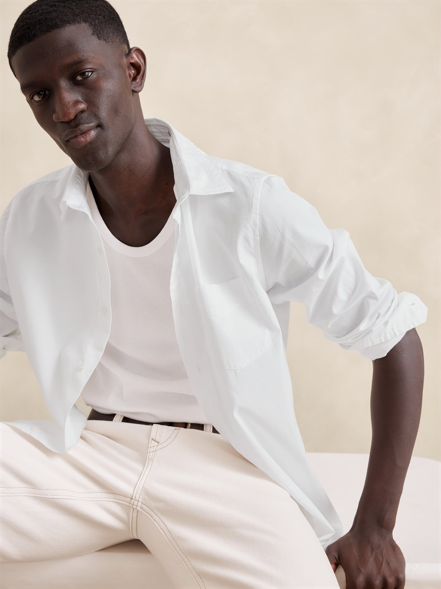Washed Cotton Poplin Shirt