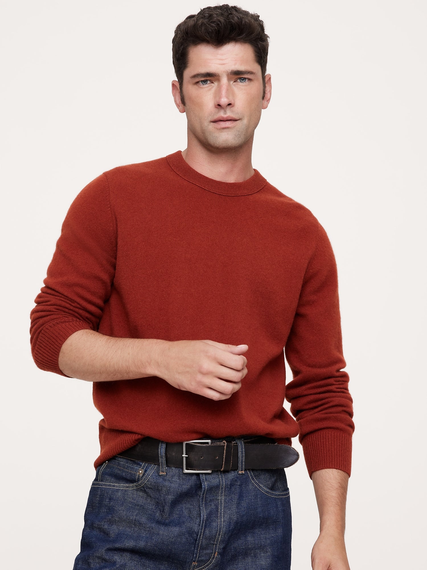 Alta Cashmere Crew Neck Sweater BANANA REPUBLIC Kuwait Official Store