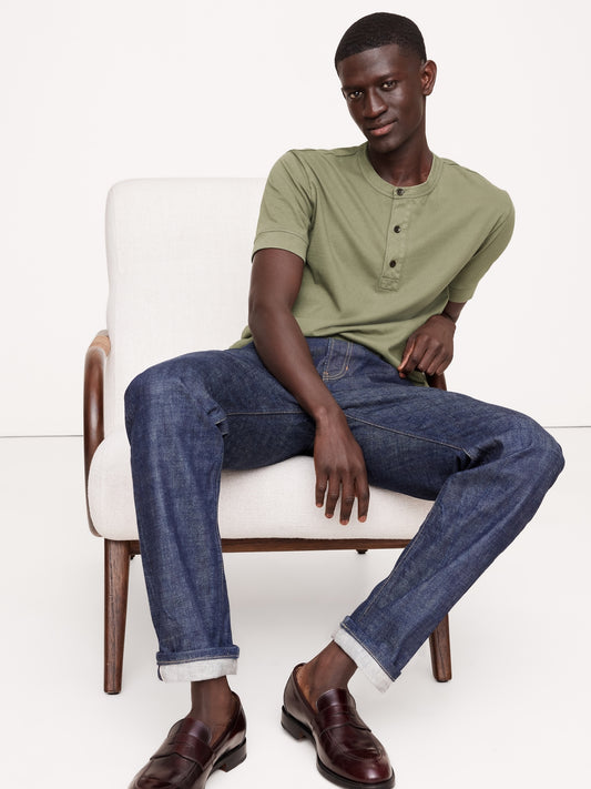 Soft Wash Henley T-Shirt
