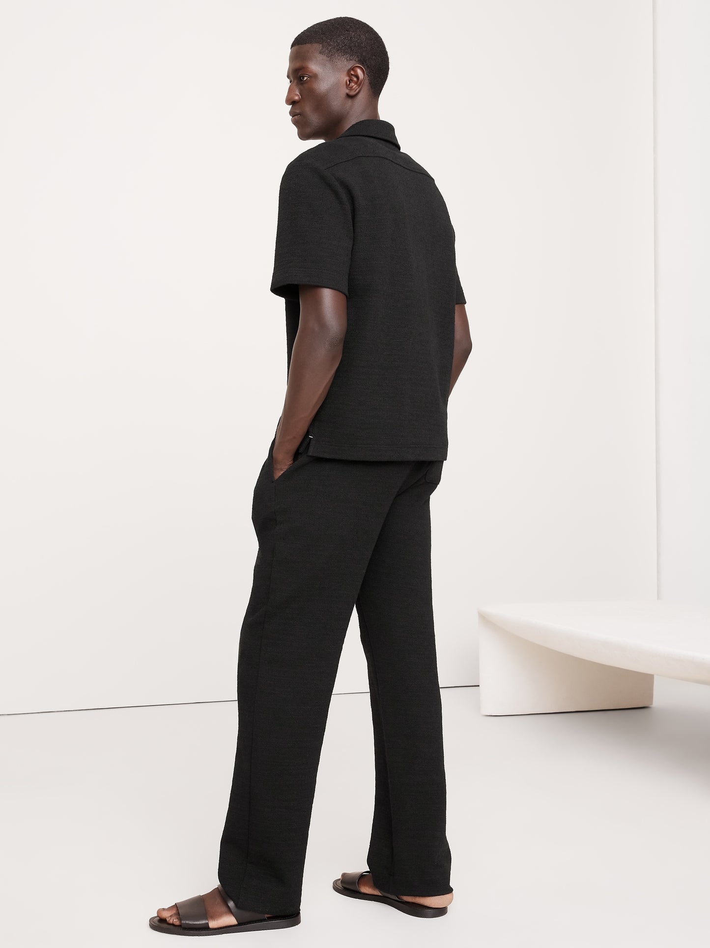 Slub Bouclé Beach Pant