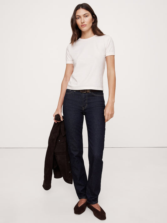 Slim-Fit Vintage Cotton Crew-Neck T-Shirt