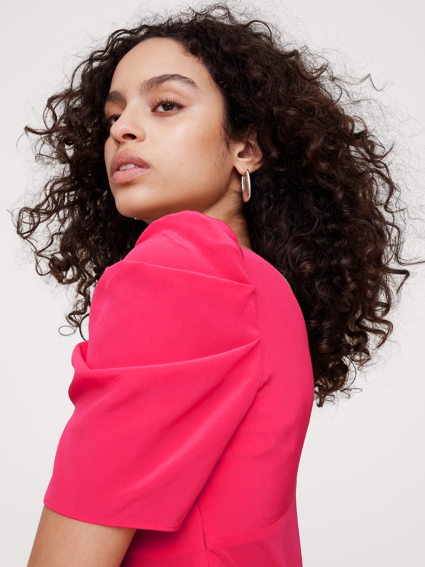 فستان ماكسي حرير غير لامع