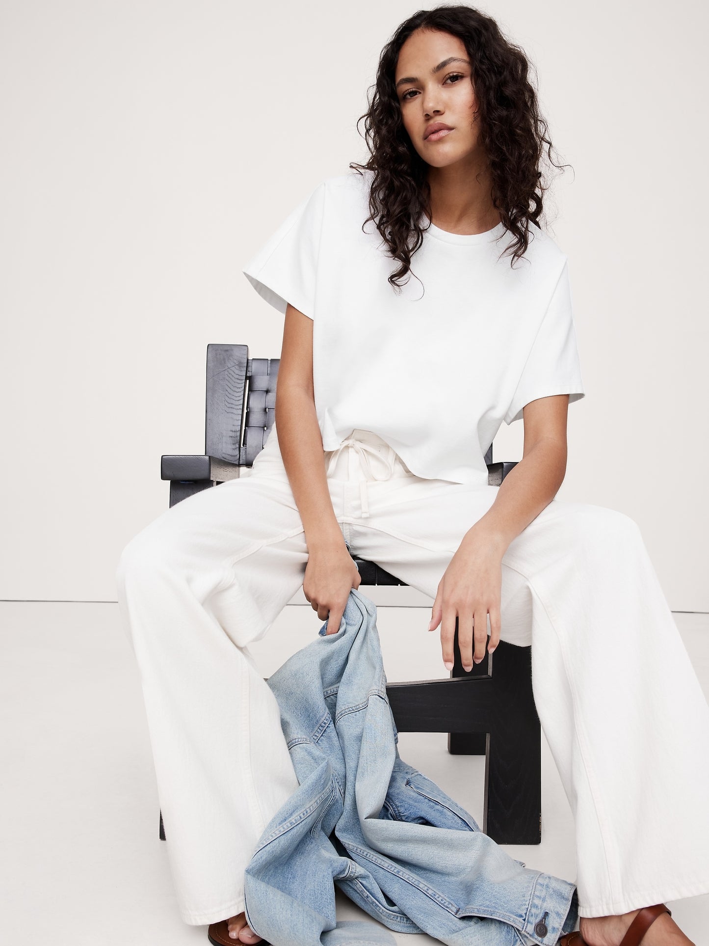 Loose Drawstring Jean