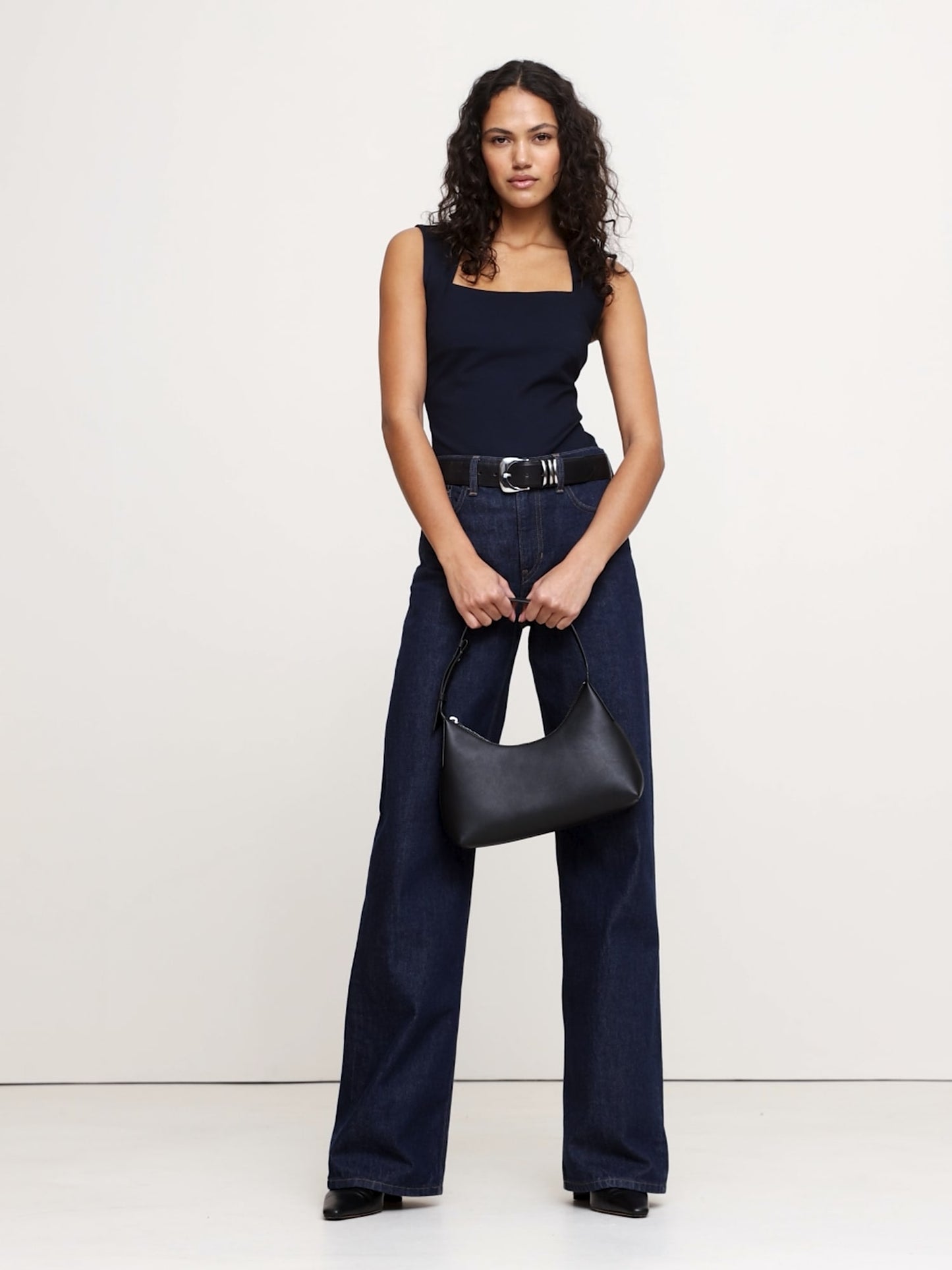 Everywhere Ponte Square-Neck Top