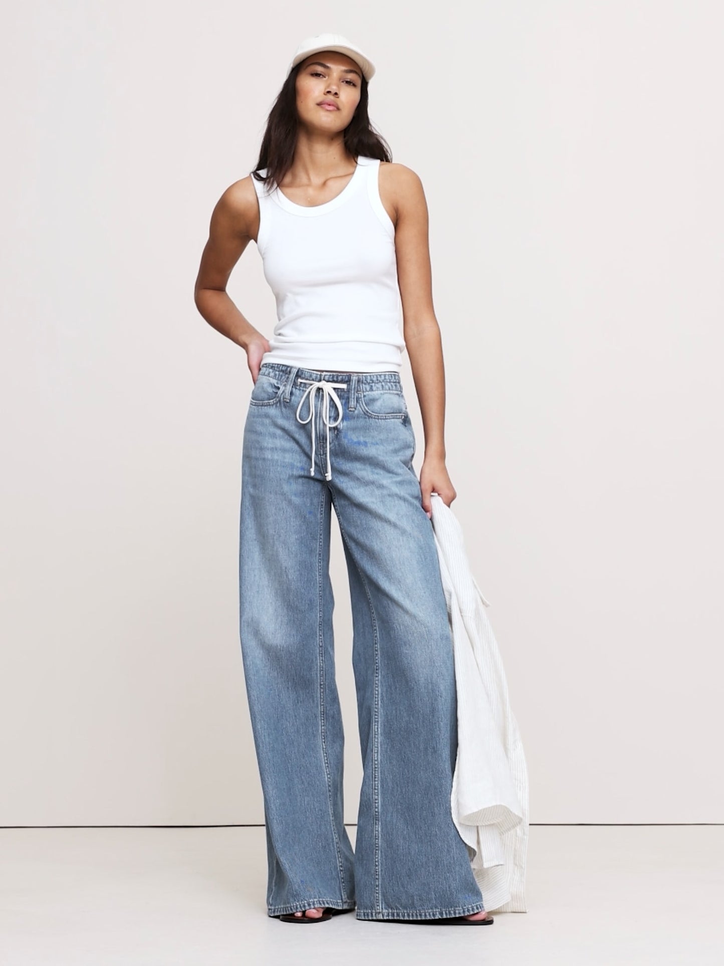 Loose Drawstring Jean