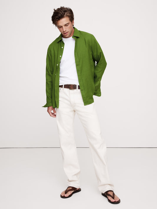 قميص كتان بمقاس قياسي