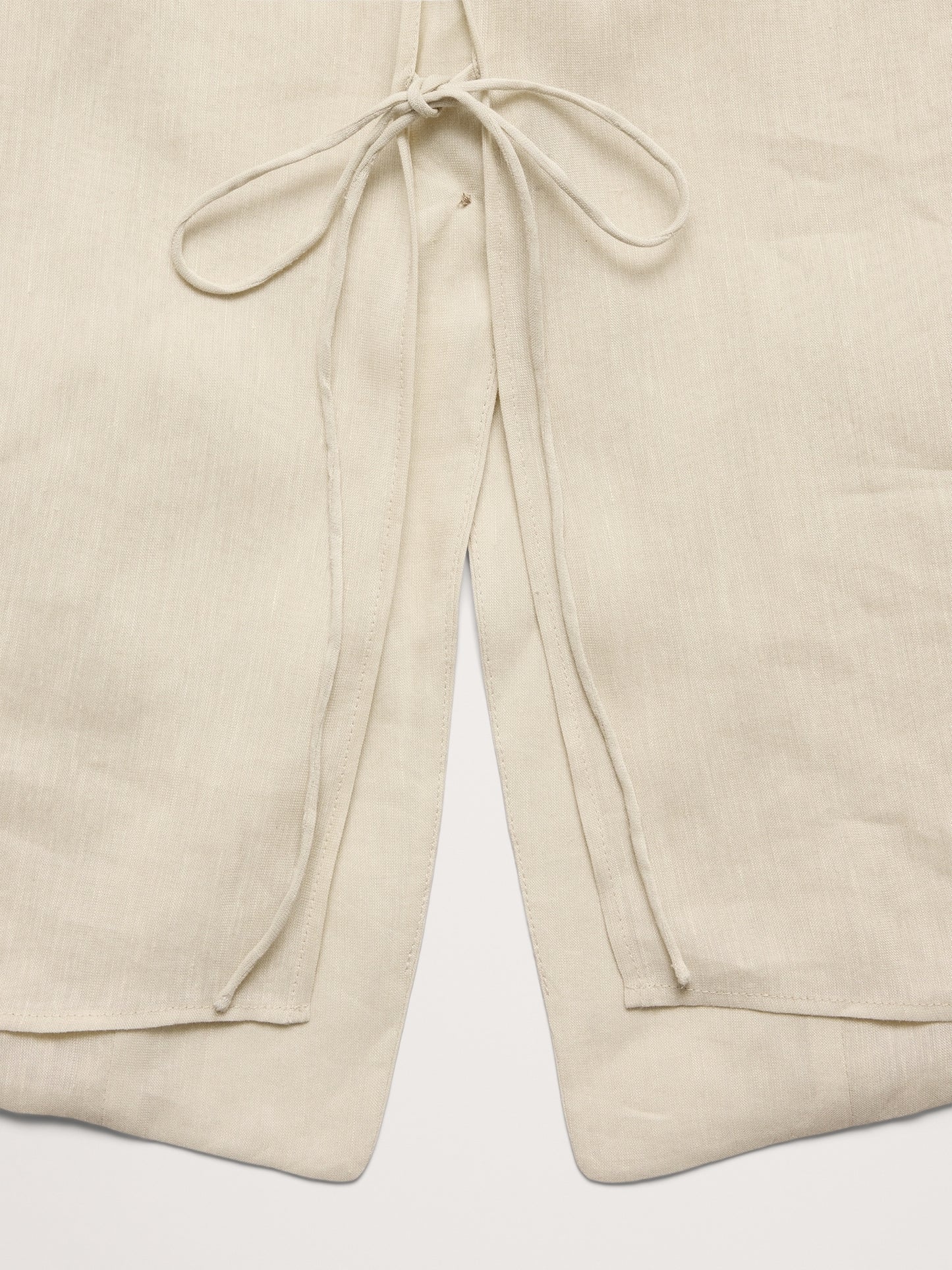 Linen-Viscose Open-Back Blazer