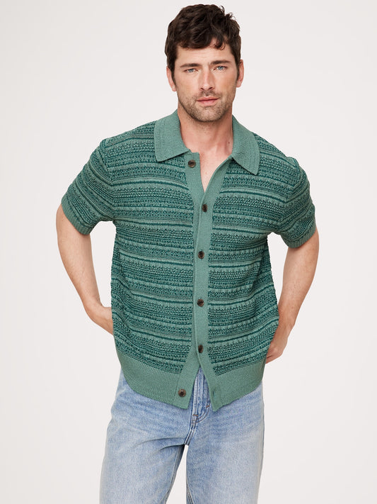 قميص ريزورت قطن مغزول