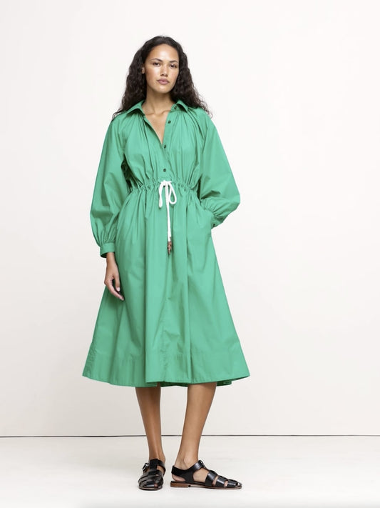 Cotton Poplin Midi Shirtdress