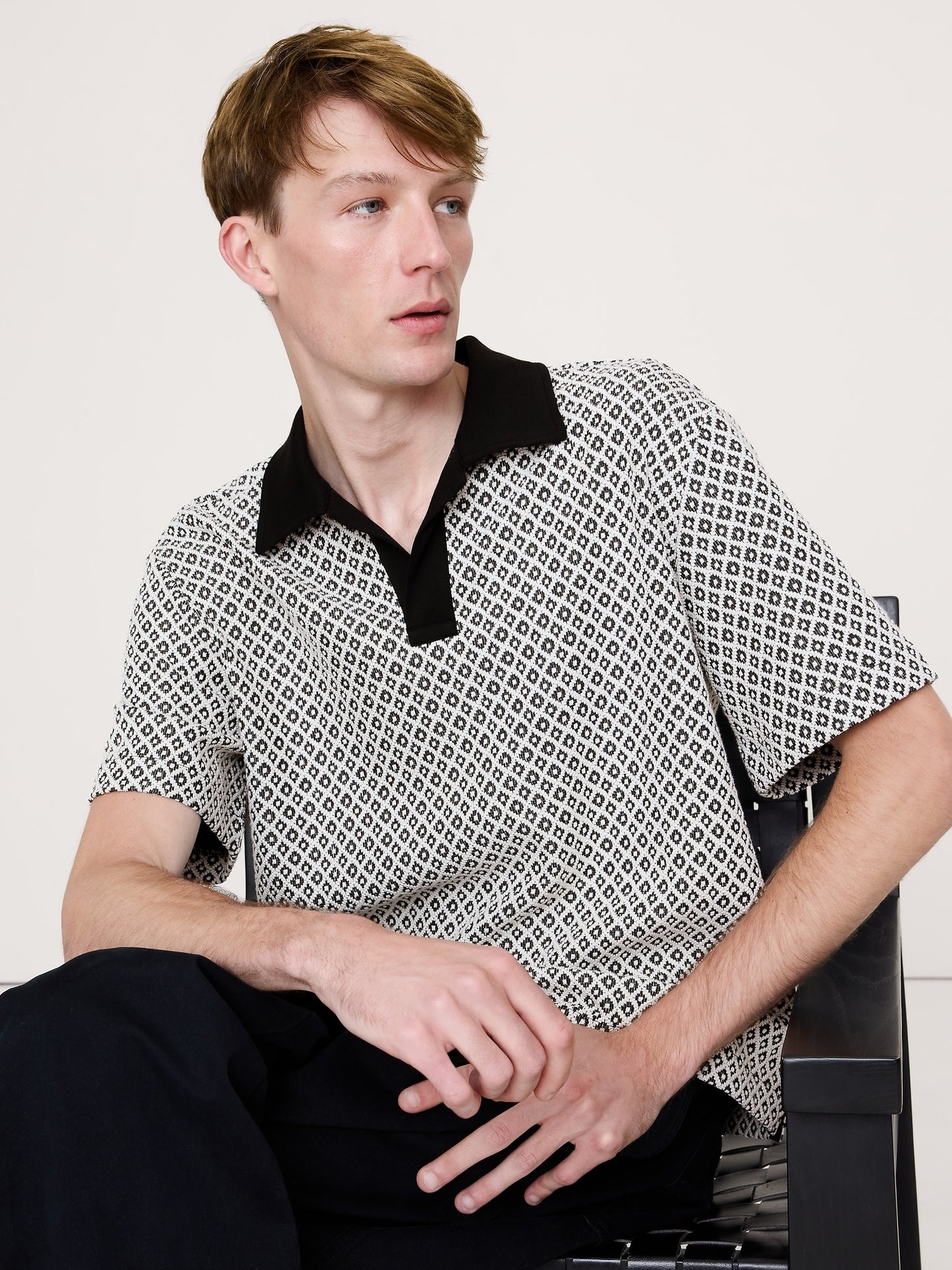 GEO JACQUARD POLO
