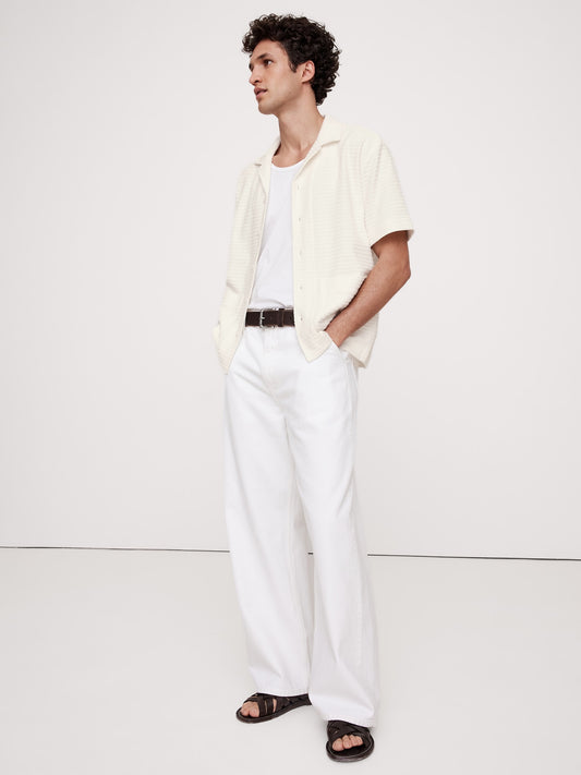 Terry Stripe Resort Shirt