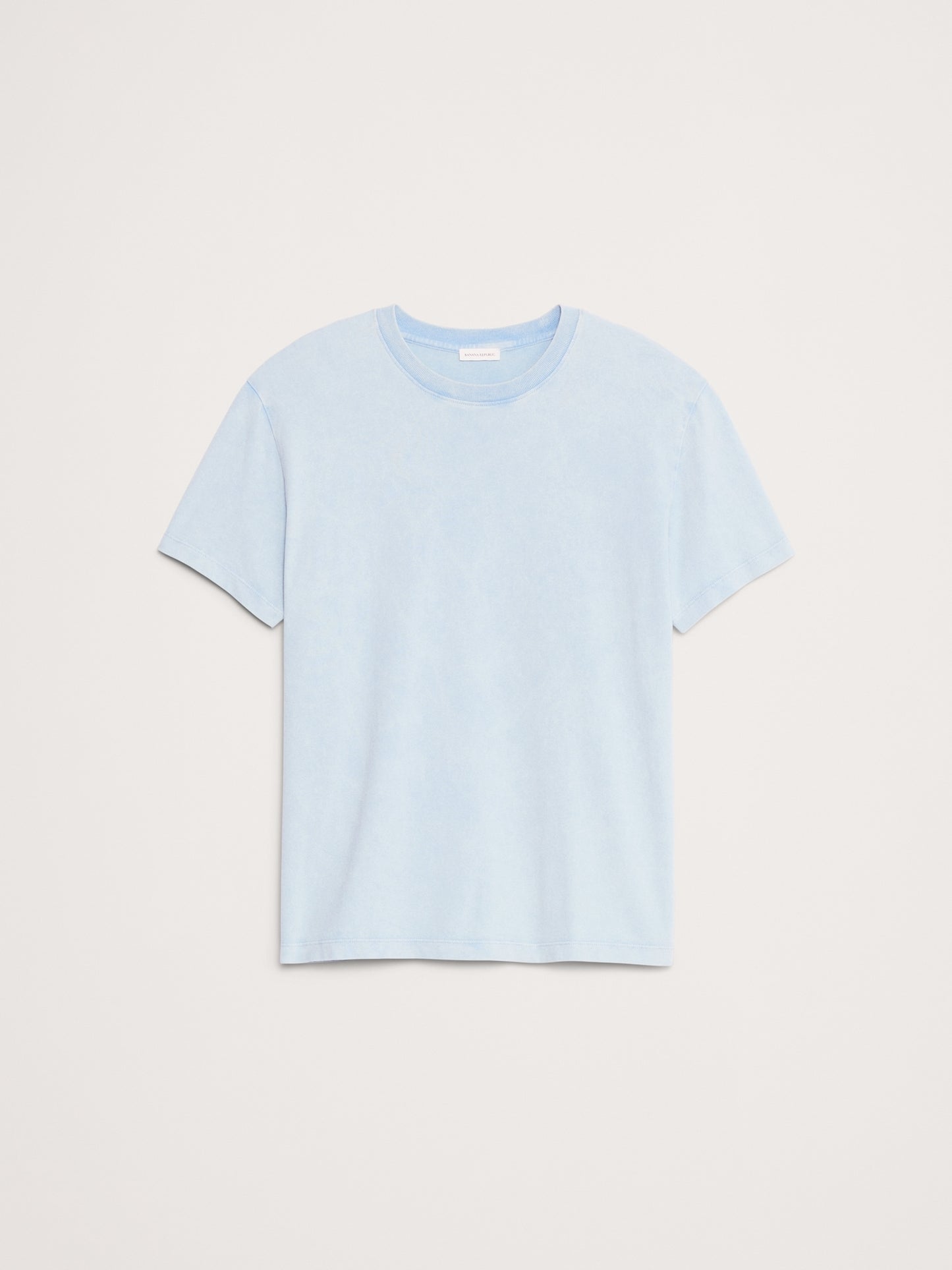 Boxy Sun-Faded Cotton Crew-Neck T-Shirt