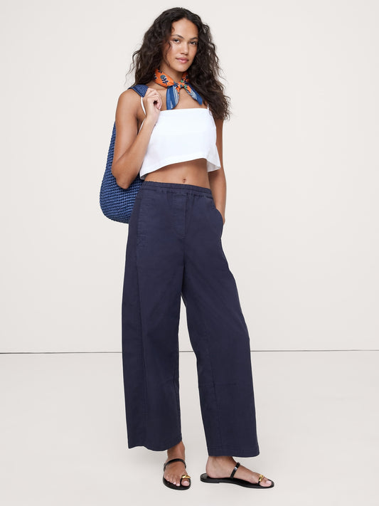 Mid-Rise Relaxed Painter Pull-On Pant