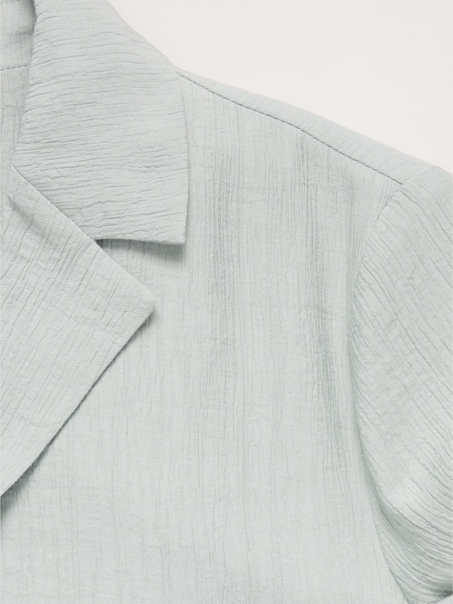 Crinkle Tie-Front Cropped Blazer
