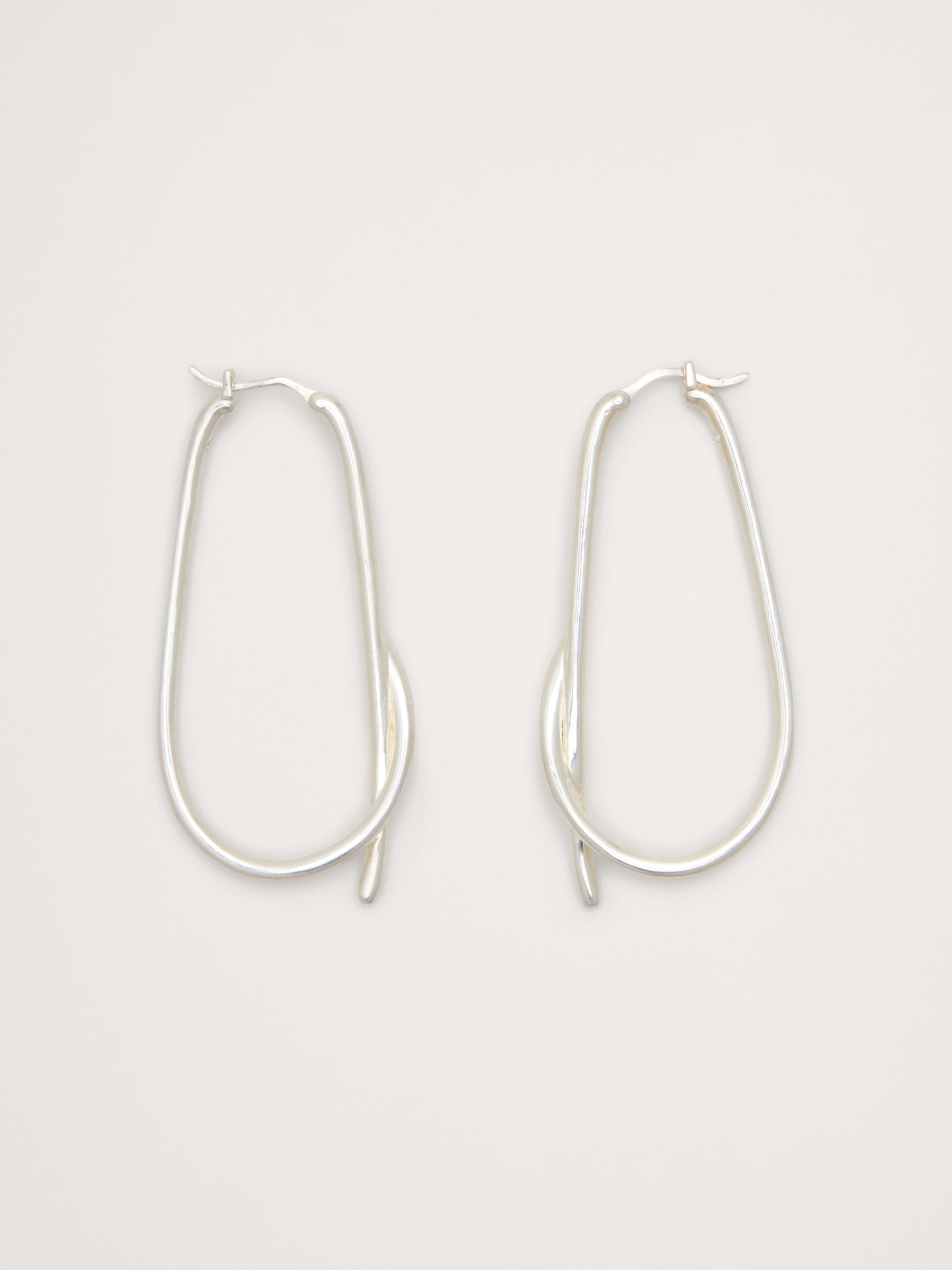 Large Knotted Hoop Earrings