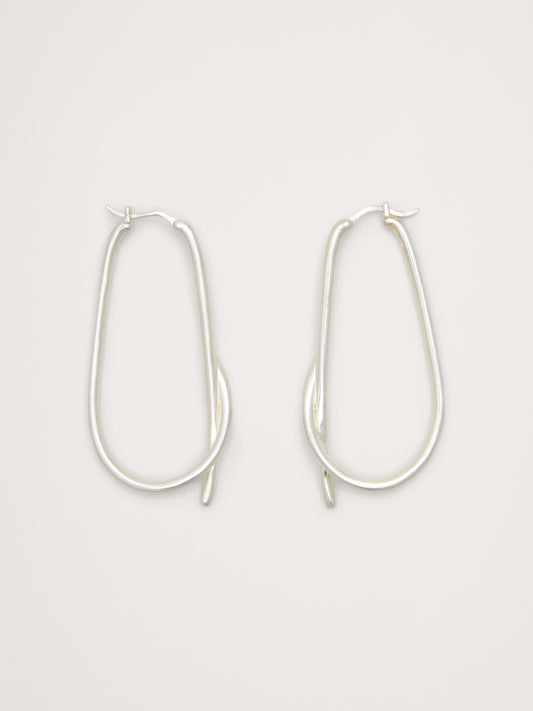 Large Knotted Hoop Earrings
