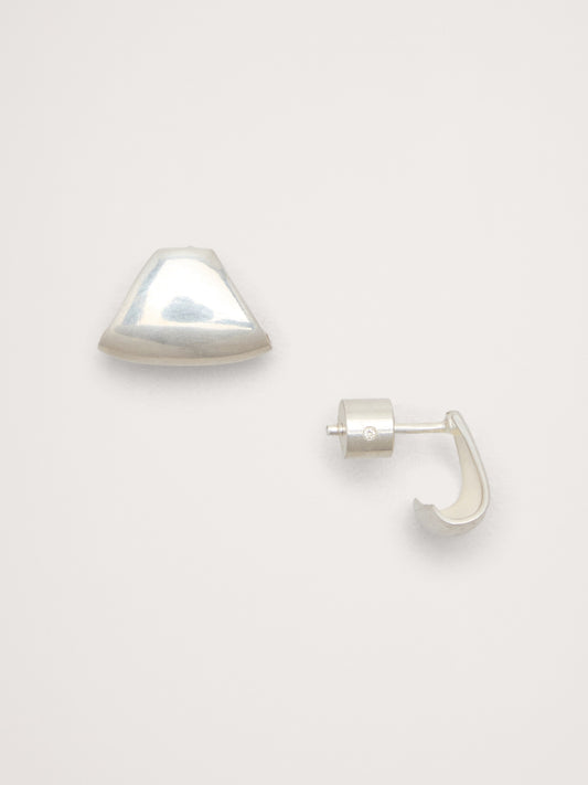 Triangular Half-Hoop Earrings