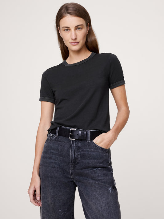 Slim-Fit Vintage Cotton Crew-Neck T-Shirt