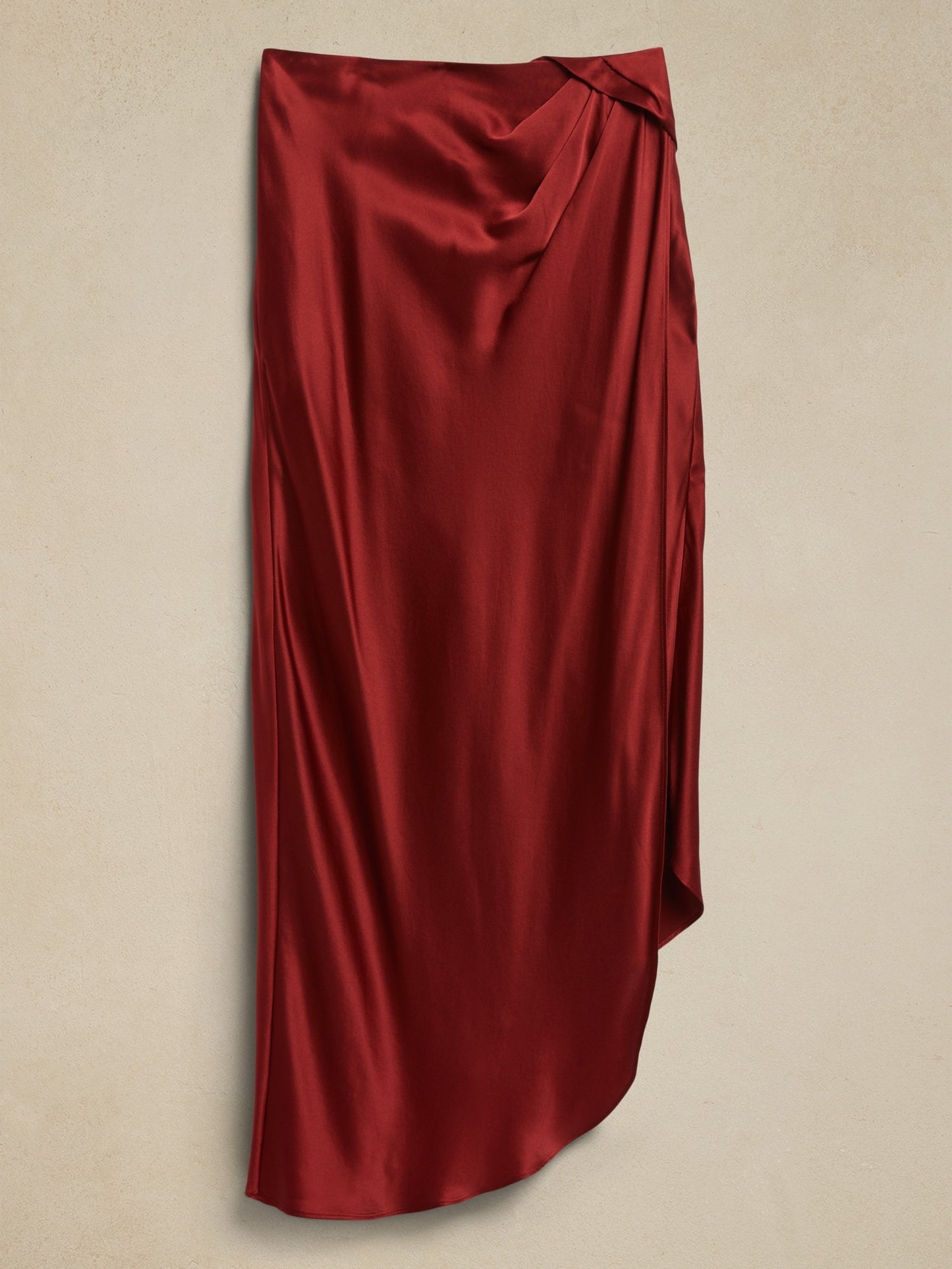 Danae Silk Draped Skirt