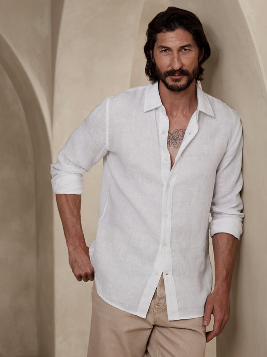 Slim Castello Linen Shirt