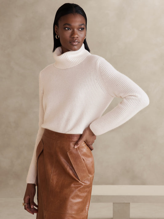 Chiara Cashmere Turtleneck Sweater