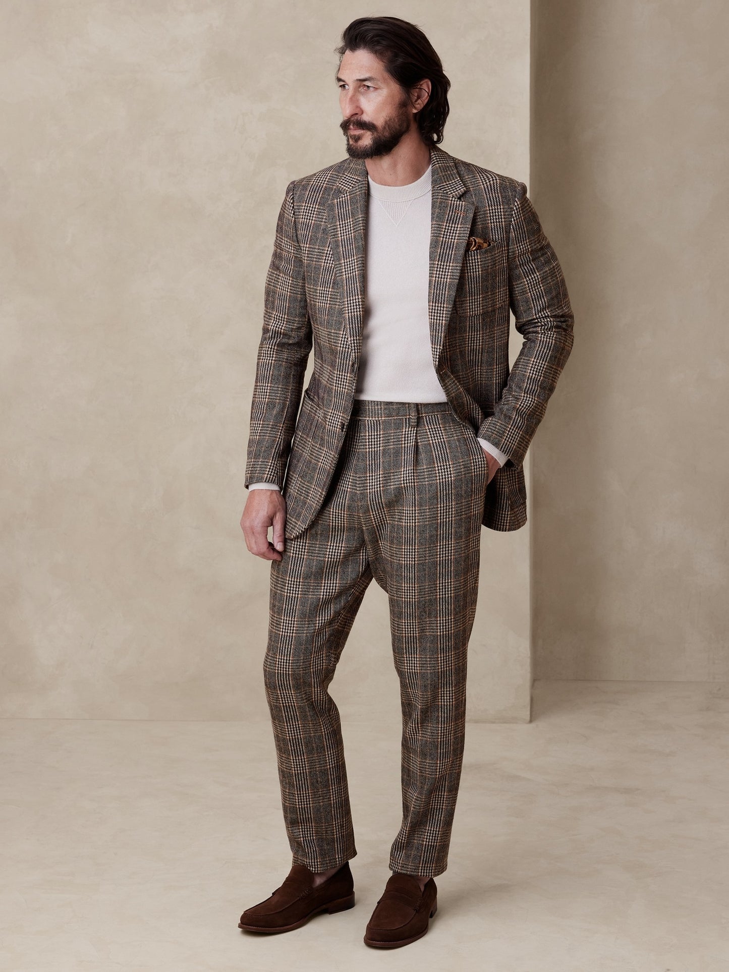 Caleta Italian Tweed Suit Jacket