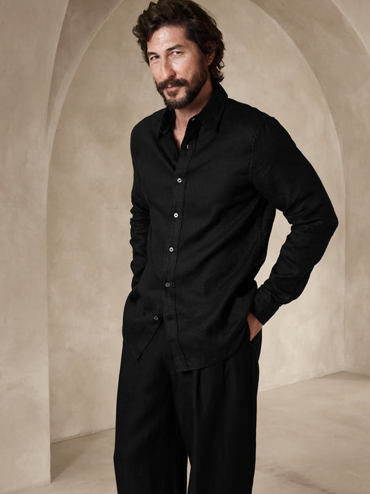 Slim Castello Linen Shirt