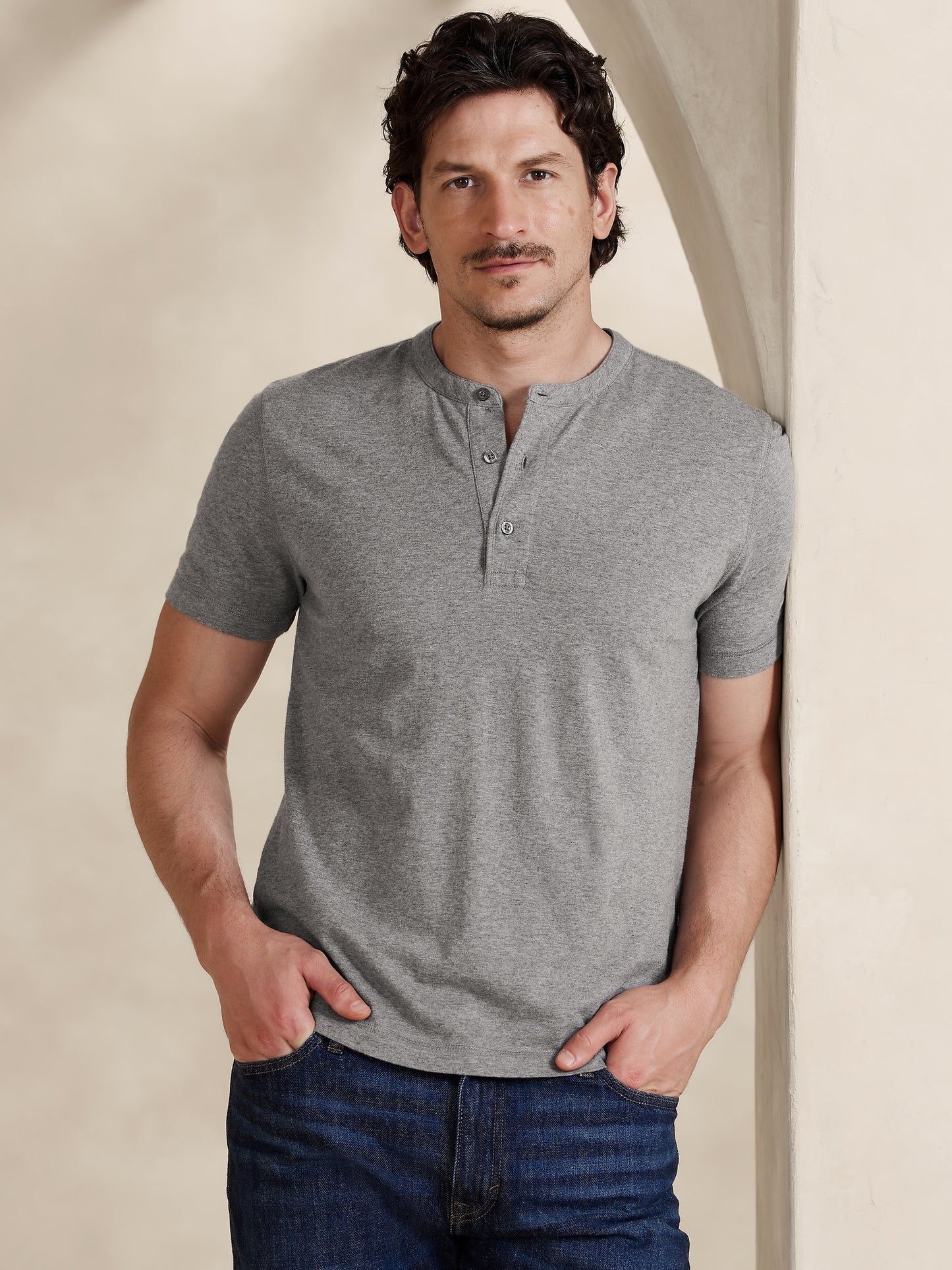 Soft Wash Henley T-Shirt