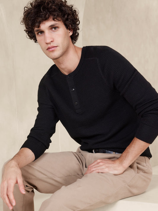 Sante Merino Henley Sweater